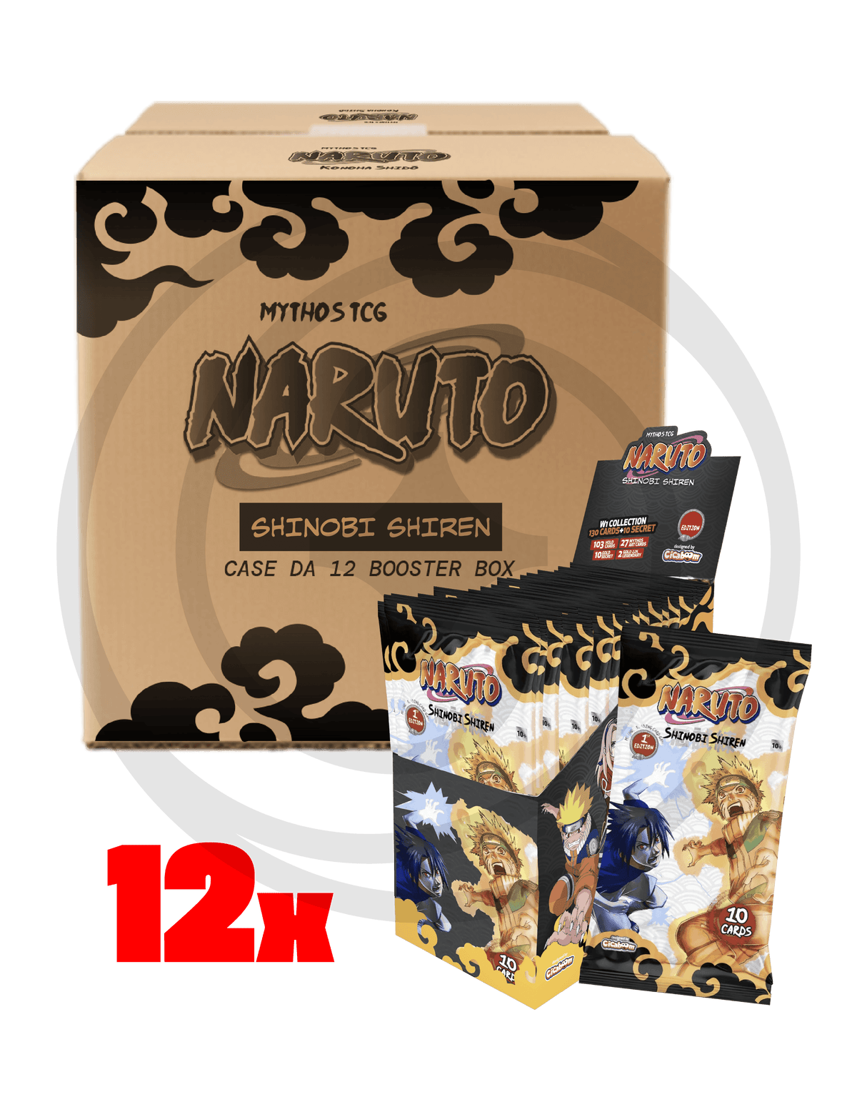 Naruto Mythos Set 2 Konoha Shiren Case (12 Displays)